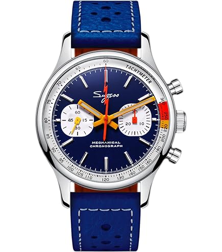 SUGI Amazon.com: Sugess Chrono Hertiage SUCHP007Z Brown Racing Leather